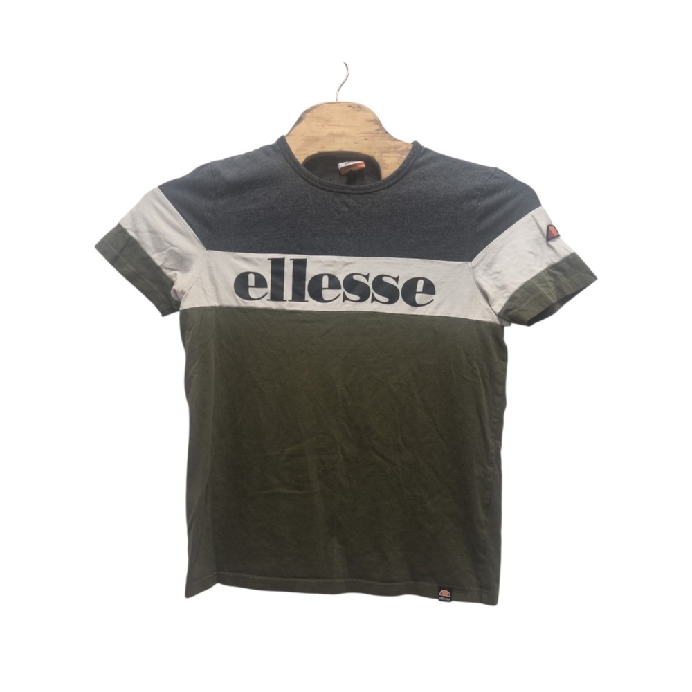Ellesse Black Tee BlockBrescia Short Sleeve T-Shirt Men U.S. Medium‎